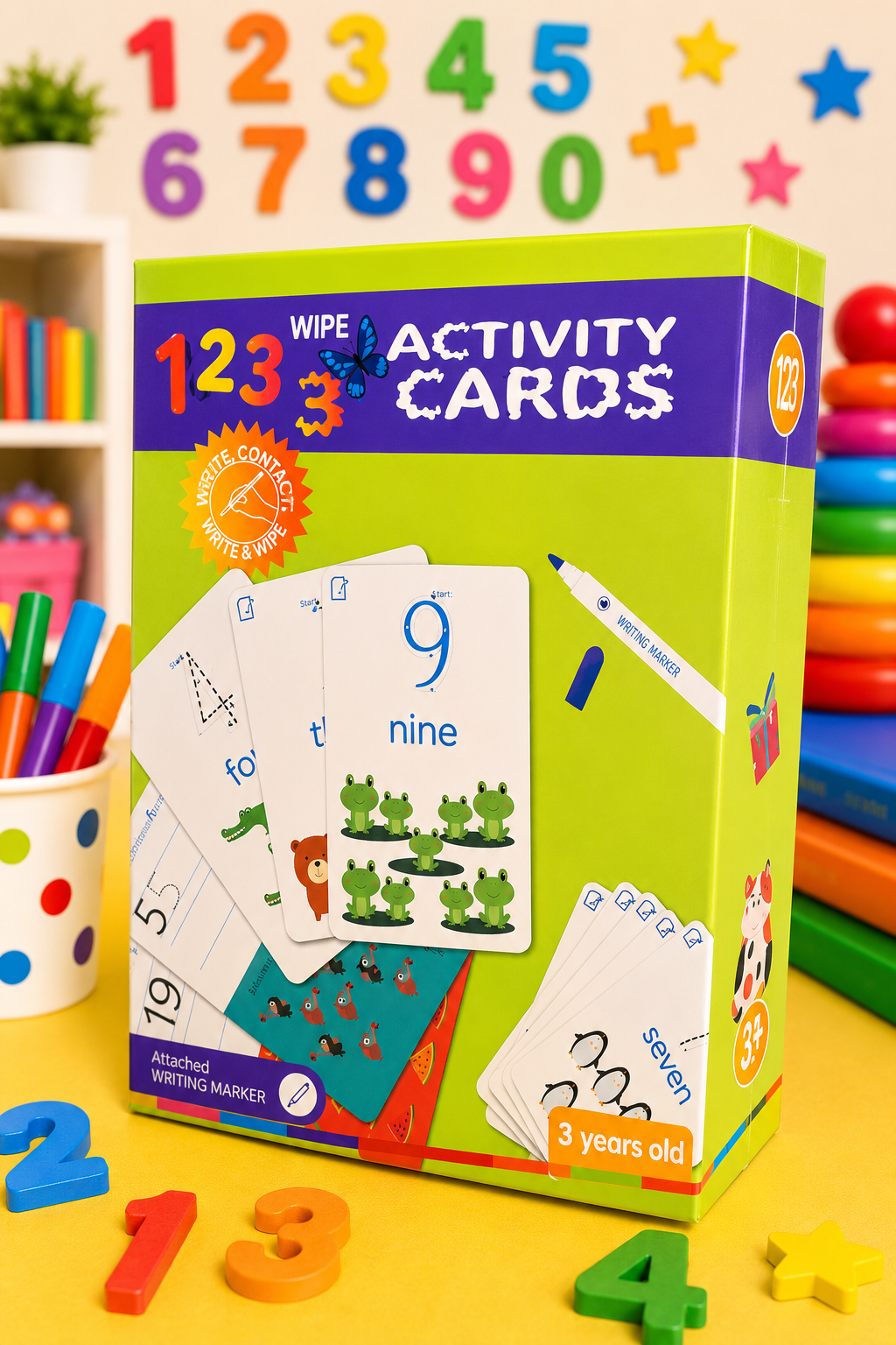 123 WRITE AND WIPE ACTIVITY CARDS
