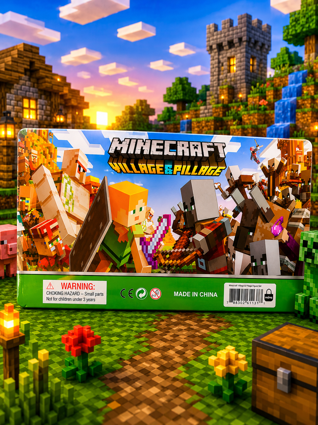 MINECRAFT VILLAGE & PILLAGE 7PCS