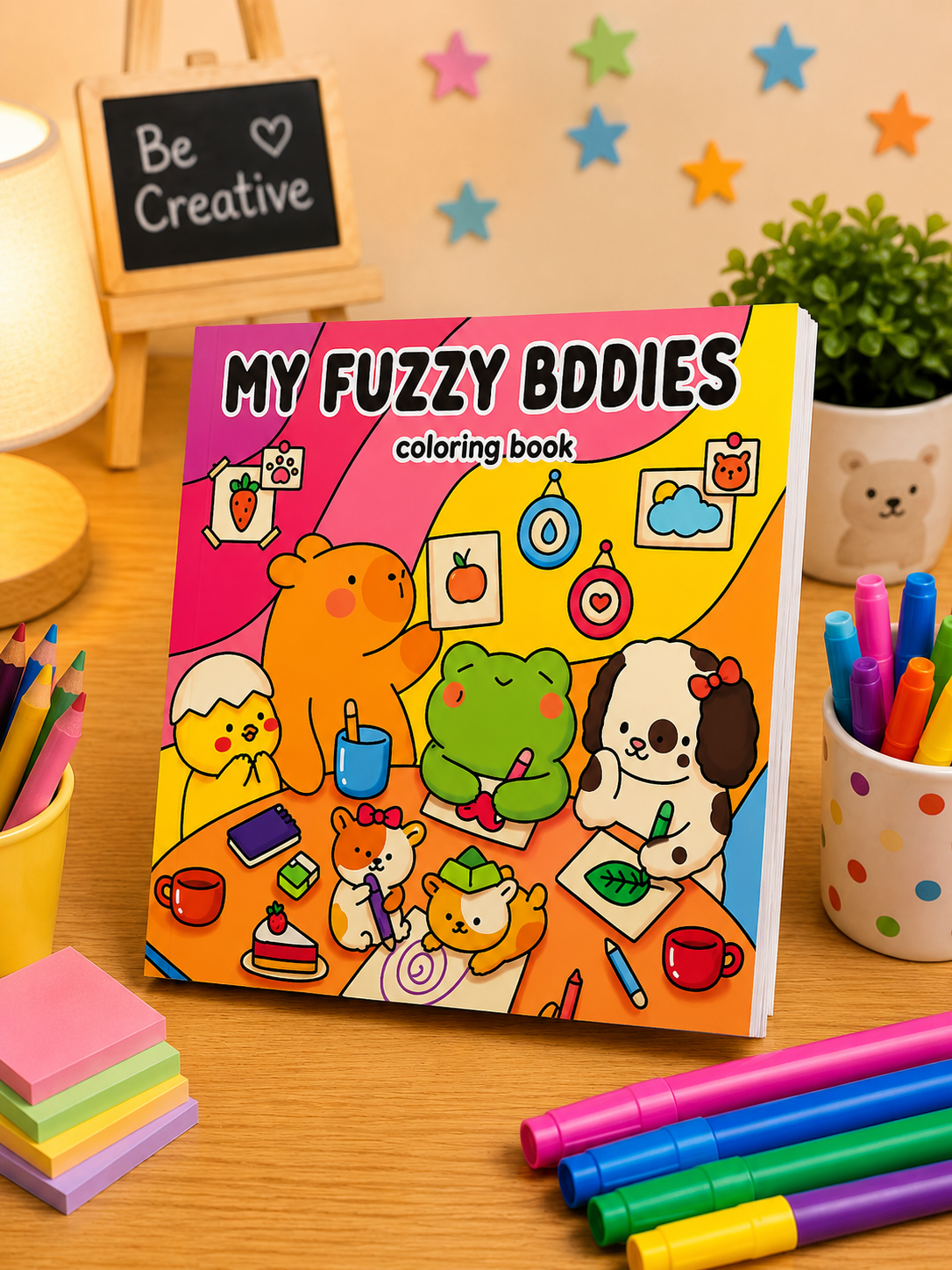 FUZZY BUDDIES COLOURING
