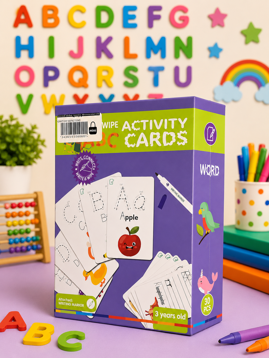 ABC WRITE AND WIPE ACTIVITY CARDS