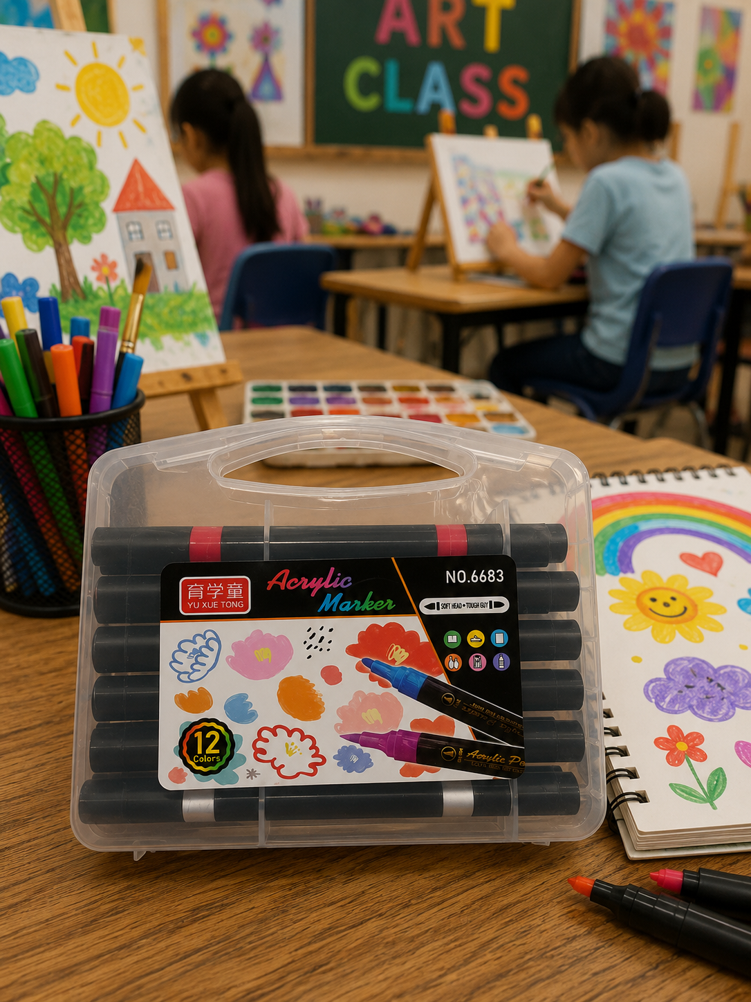 ACRYLIC MARKER -12 COLORS
