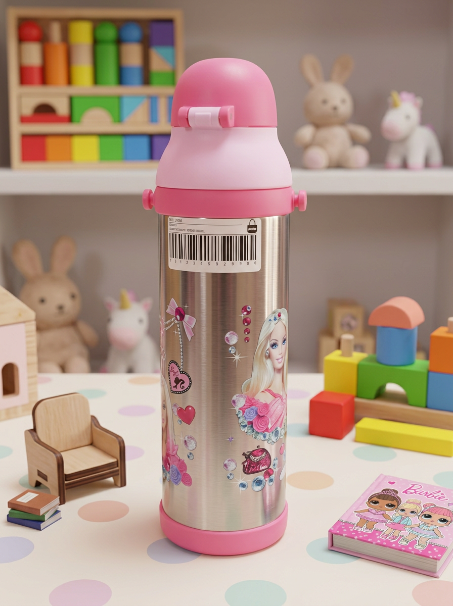 ALUMINUM WATER BOTTLE -  BARBIE Secondary image
