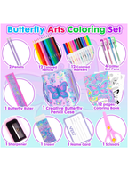 VEST Butterfly Arts Coloring Set
