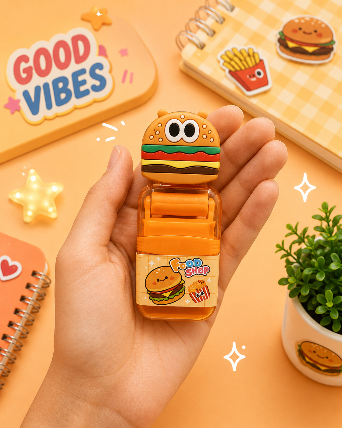 Burger & Fries Roller Eraser Secondary image