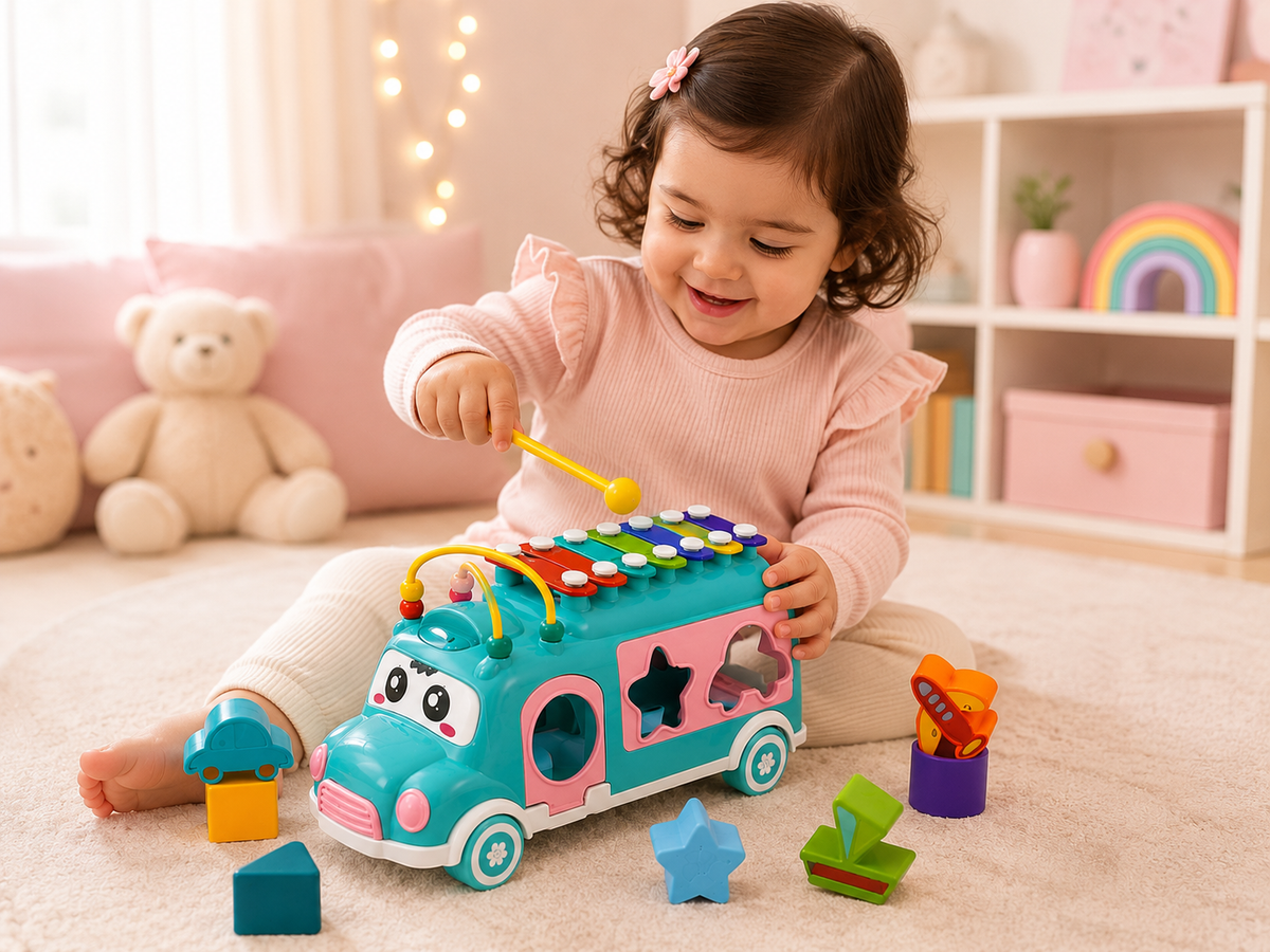 Musical Activity Bus Toy