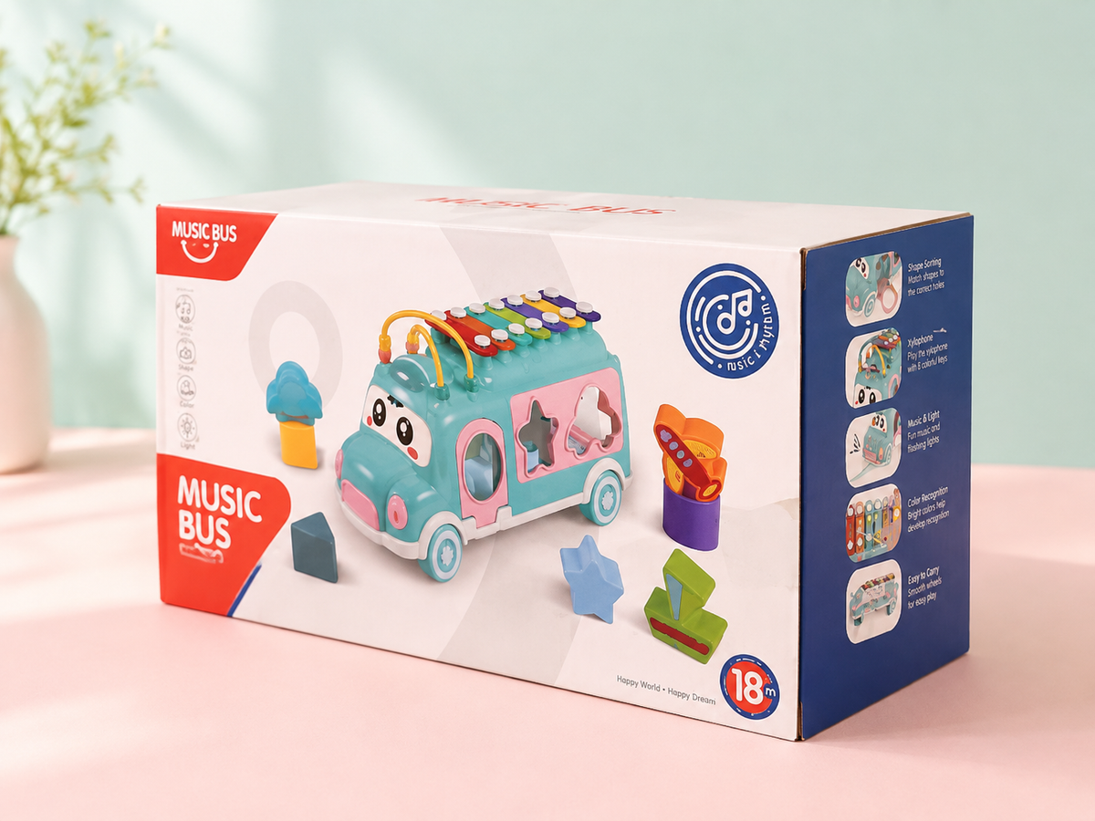 Musical Activity Bus Toy