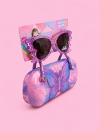VEST BUTTERFLY SUNGLASSES SET