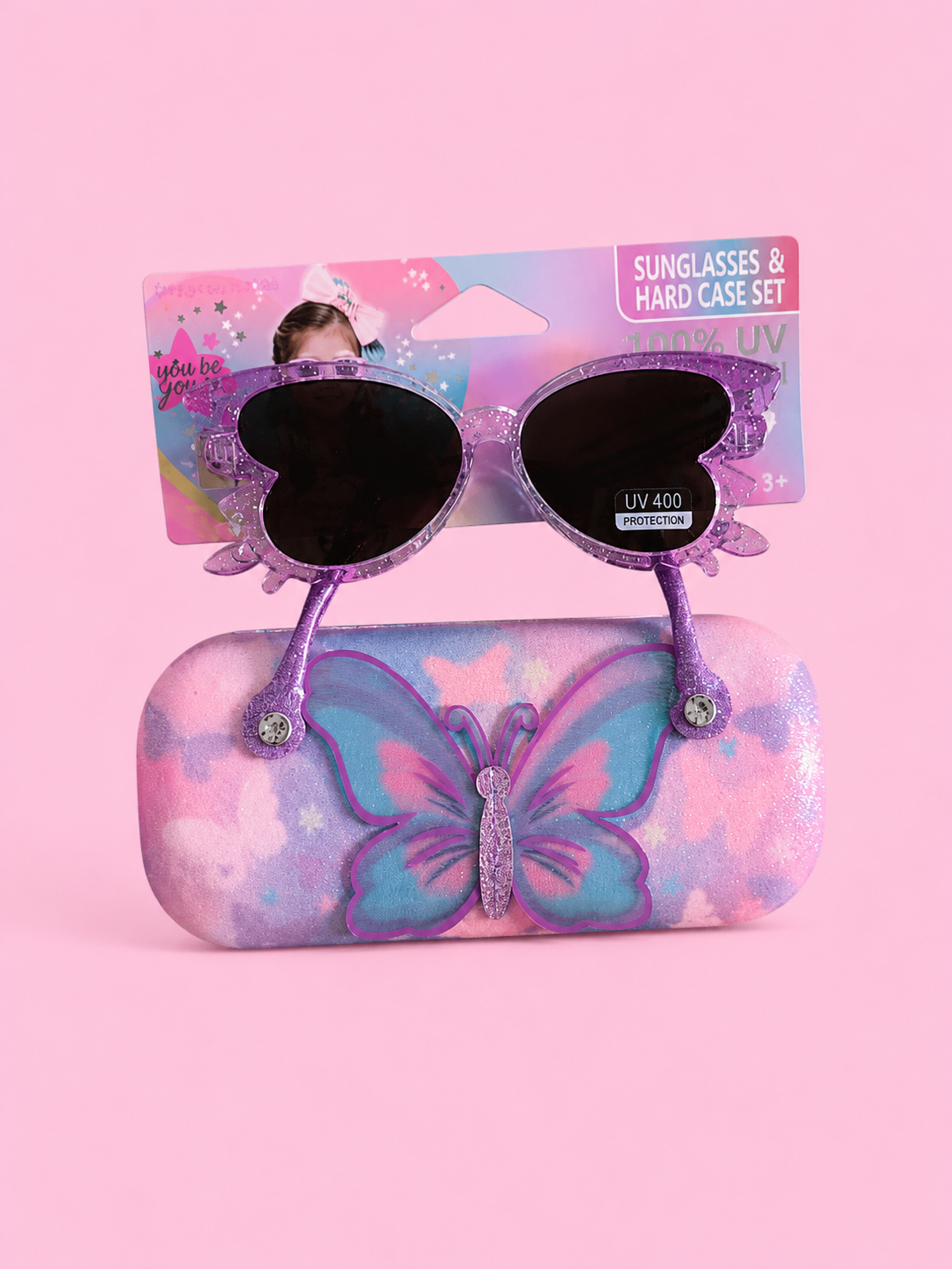 VEST BUTTERFLY SUNGLASSES SET