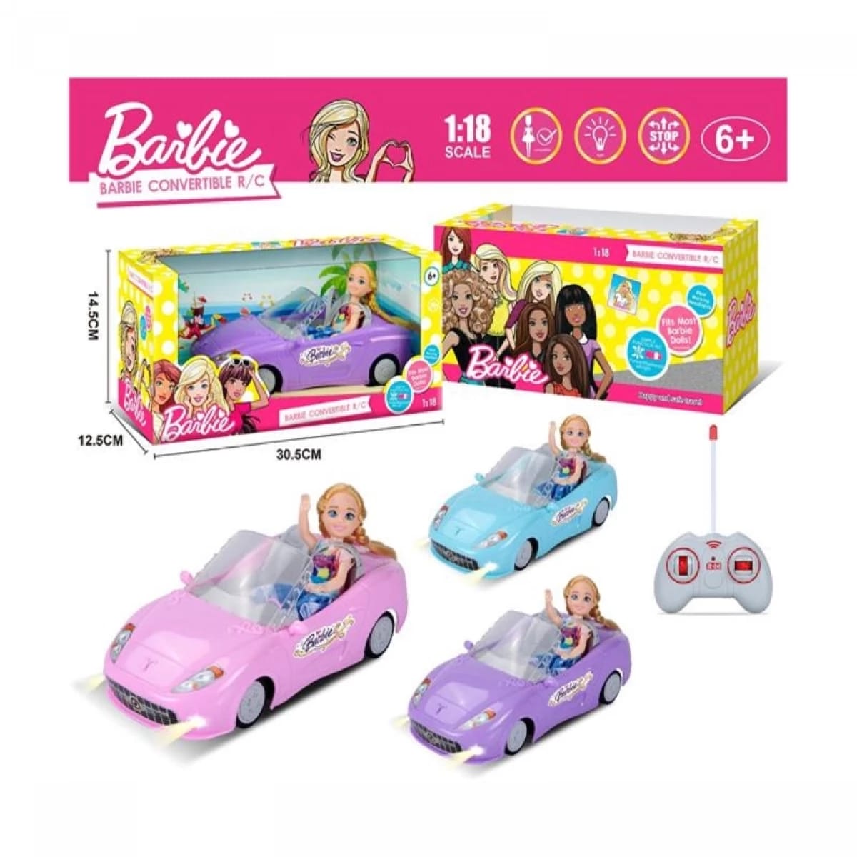 RC CAR - BARBIE - PINK