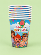 BIRTHDAY CUPS - 10 PCS