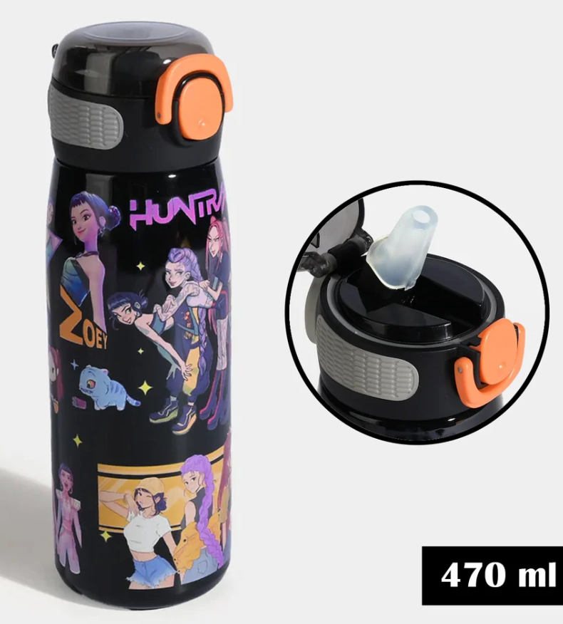 KPOP Huntrix Stainless Steel Water Bottle – 600ml