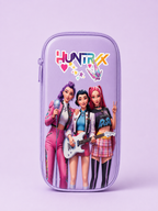 K-POP Huntrix Hard Shell Pencil Case - 4 x9 Purple