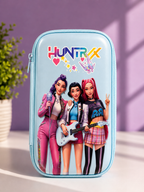 K-POP Huntrix Hard Shell Pencil Case - 6x 8 Blue