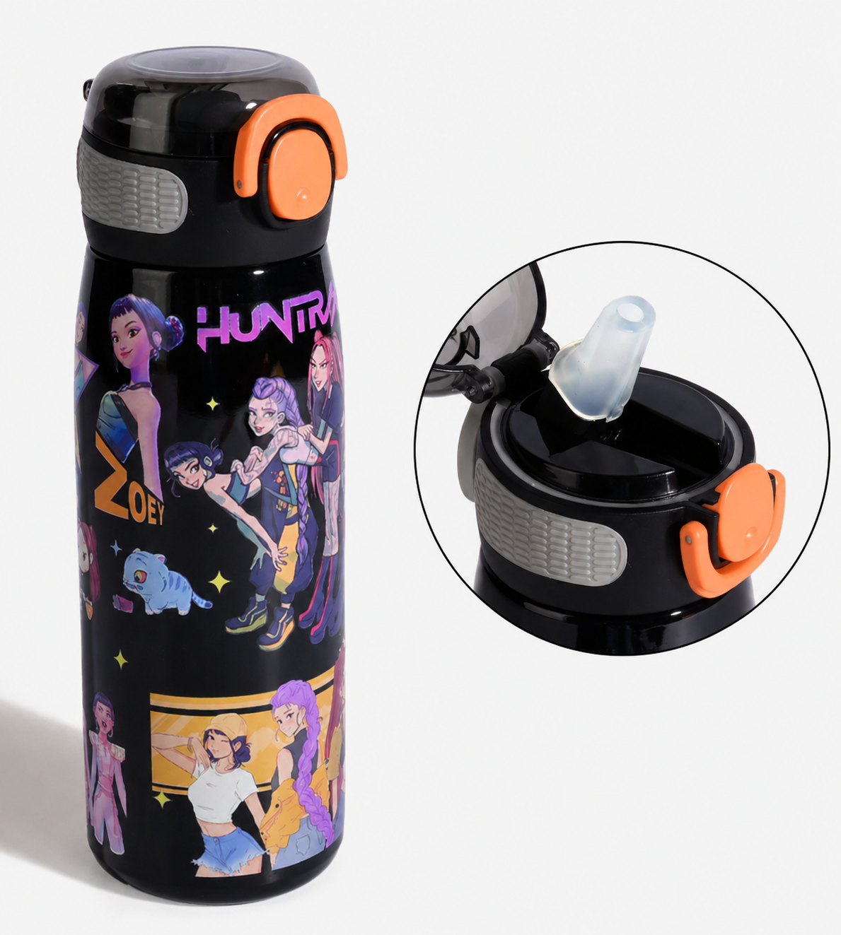 KPOP Huntrix Stainless Steel Water Bottle – 600ml