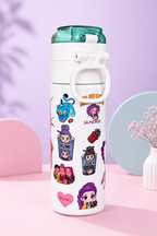KPOP Huntrix 2 in 1 Stainless Steel Water Bottle – 500ml - Purple