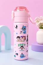 KPOP Huntrix 2 in 1 Stainless Steel Water Bottle – 500ml - Purple