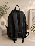 SCHOOL BAG 9613 WHITE BEADS BLACK