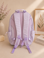 SCHOOL BAG 9613 WHITE BEADS PURPLE