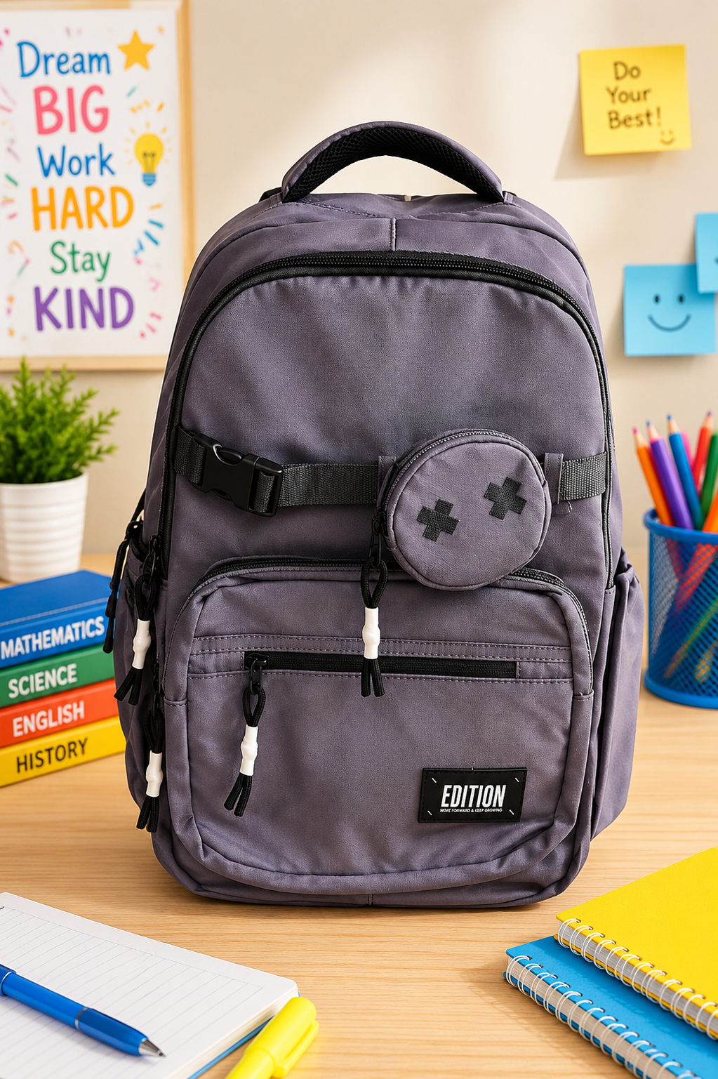 COLLEGE BAG 263 DARK GREY