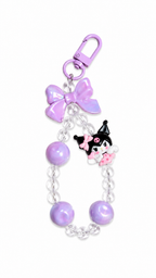 Kuromi Beaded Phone Charm