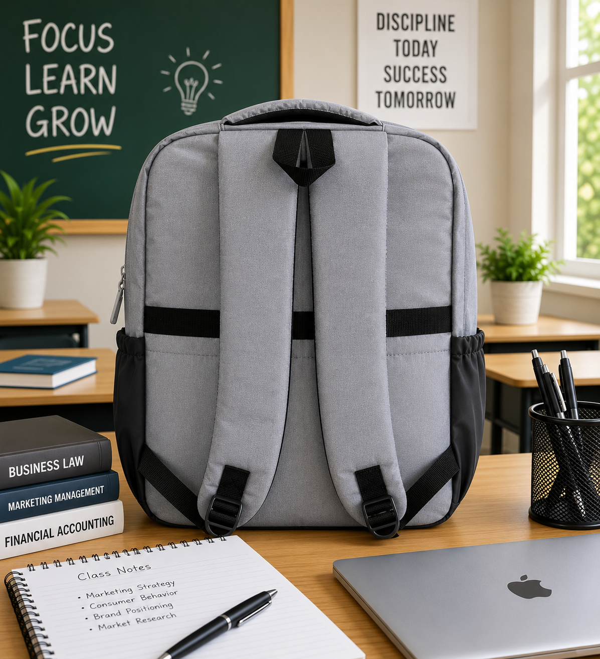 COLLEGE BAG 266 GREY
