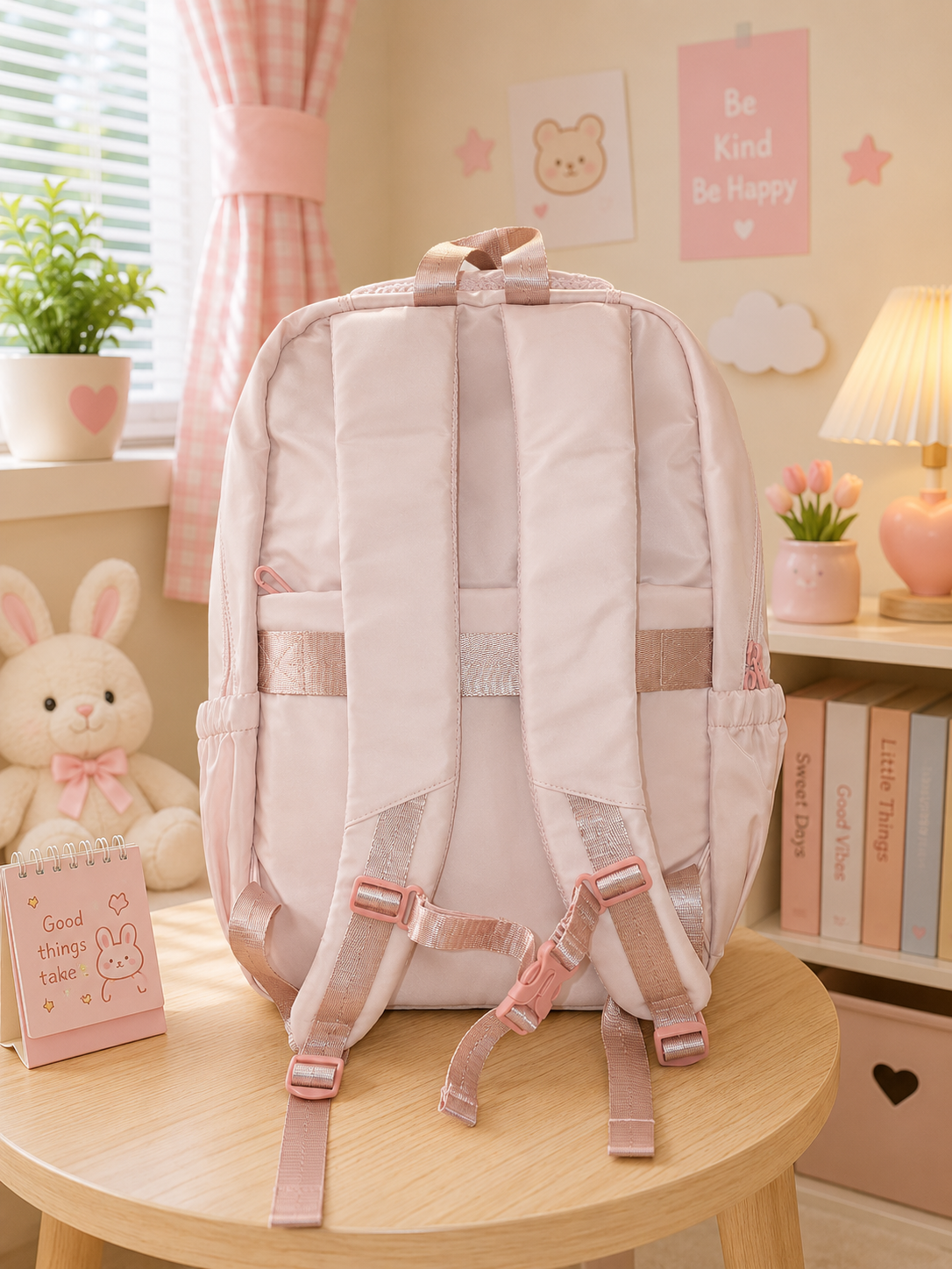 SCHOOL BAG 9593 COLOR BEADS (JZ) PINK