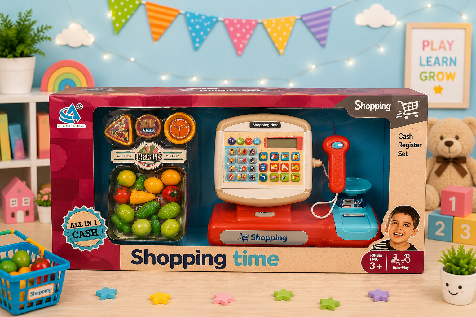 CASH REGISTER GREY &B ORANGE CF8533