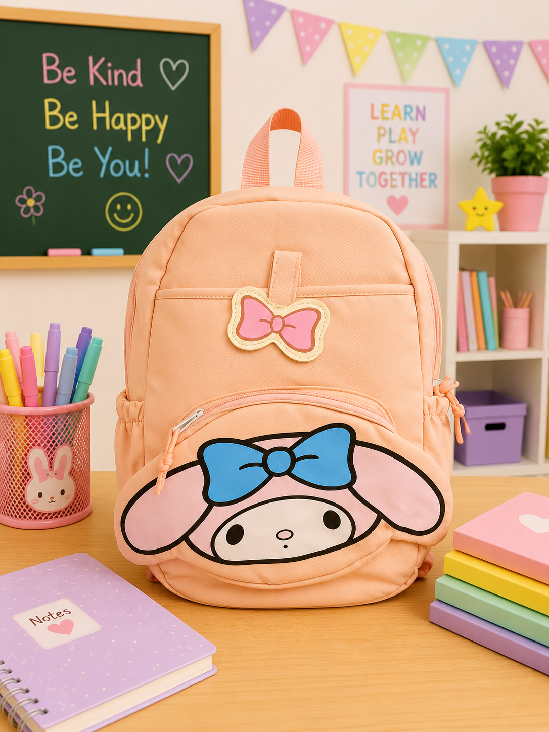 SCHOOL BAG - MY MELODY PEACH (15 inch)