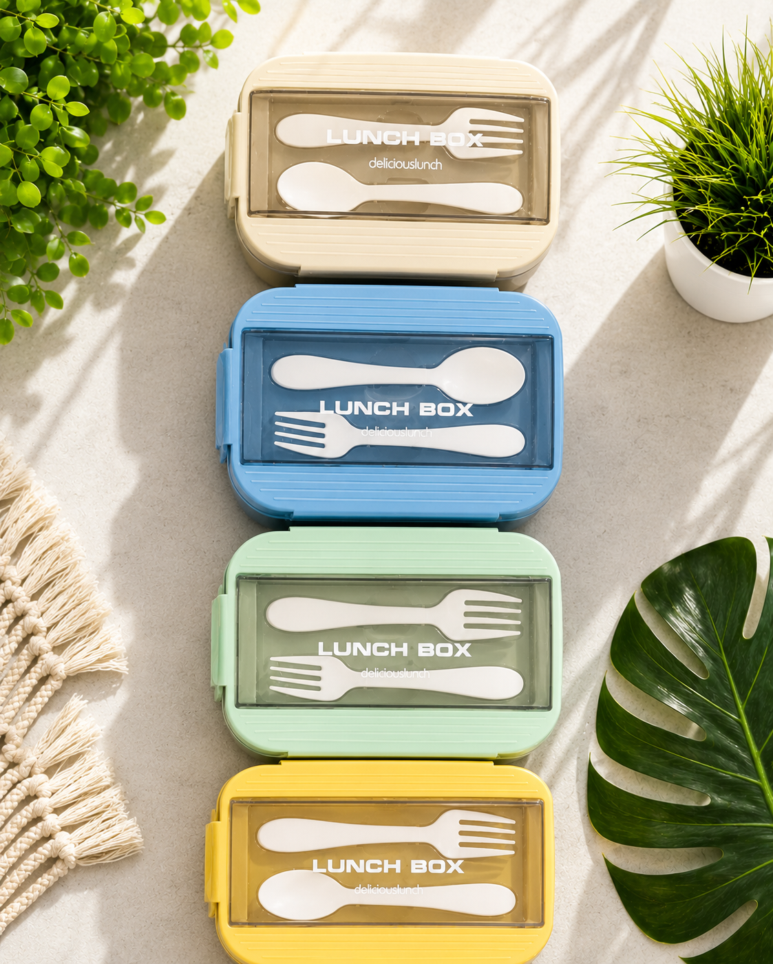 LUNCH BOX WITH CUTLERY