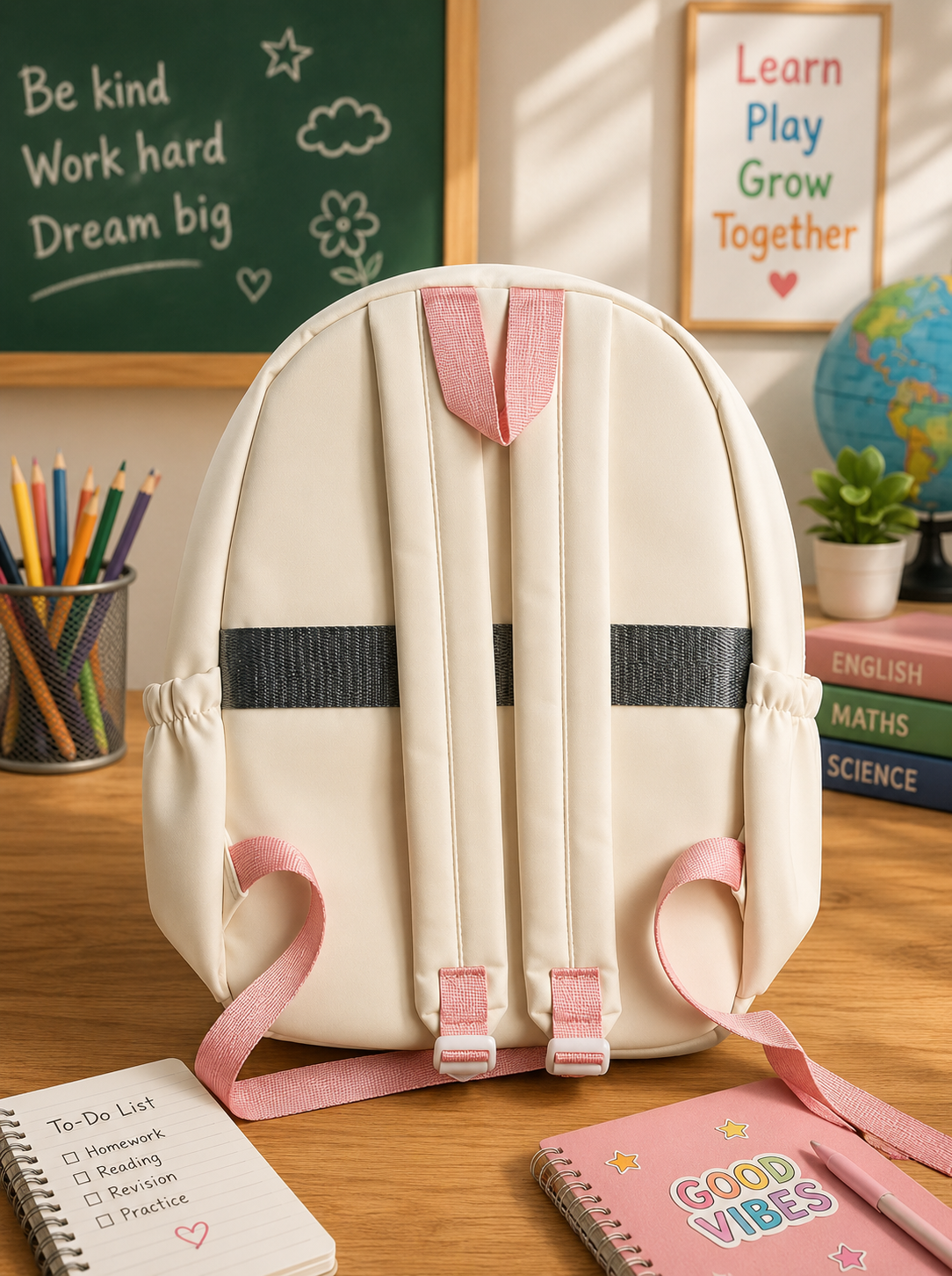 SCHOOL BAG - MY MELODY OFFWHITE (15 inch)