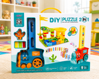 DIY PUZZLE DOMINO TRAIN