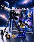 STEM SCIENCE SET - TELESCOPE AND MICROSCOPE