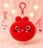 Animal Plushy Coin Keychain