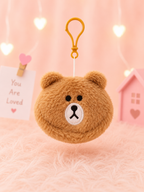 Animal Plushy Coin Keychain