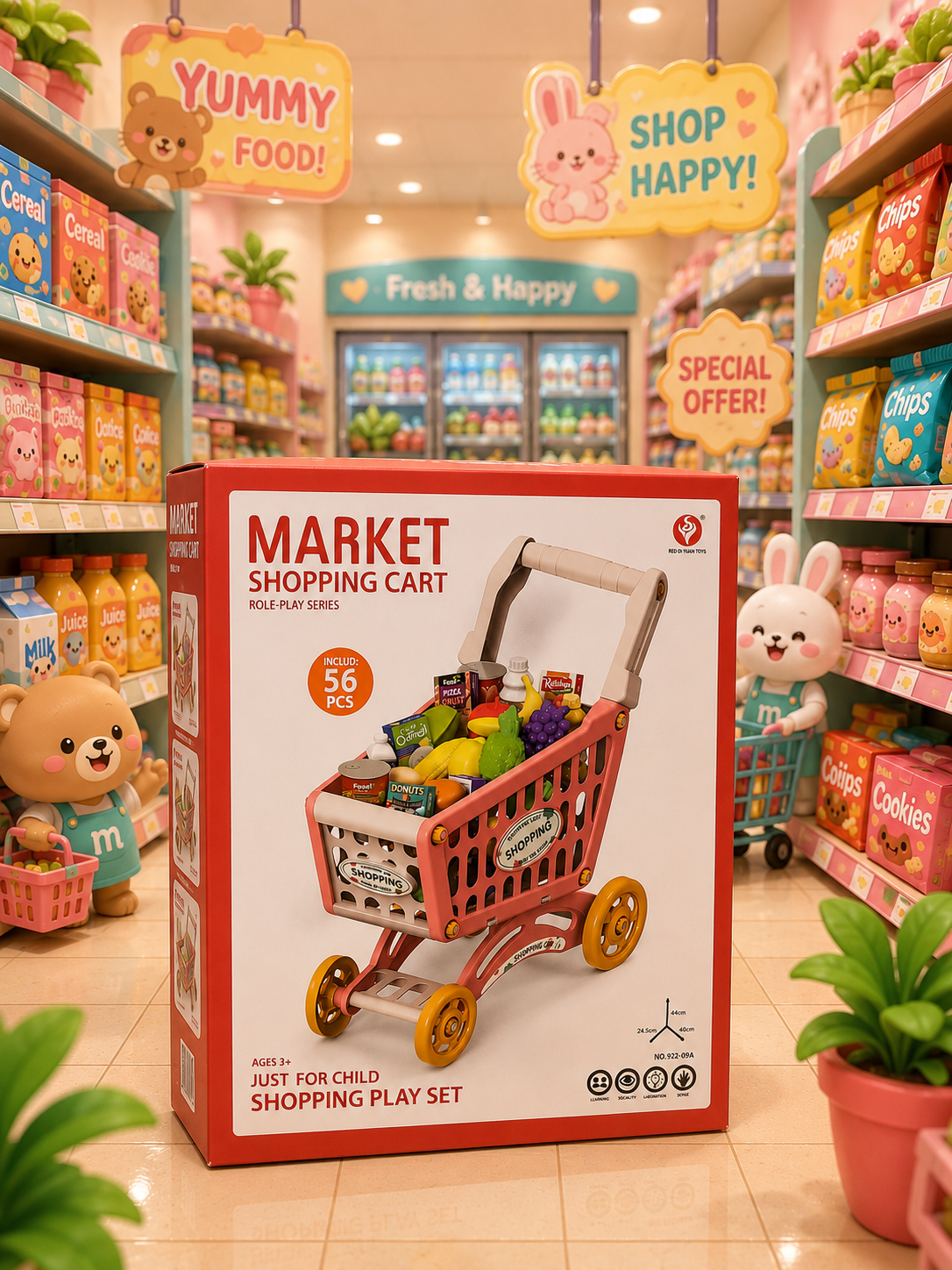 SHOPPING CART 56PCS
