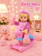 CUTE DOLL ROCKING HORSE