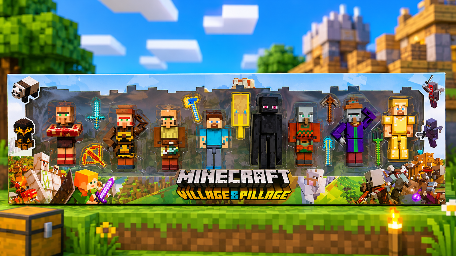 MINECRAFT 8 CHARACTER VILLAGE & PILLAGE