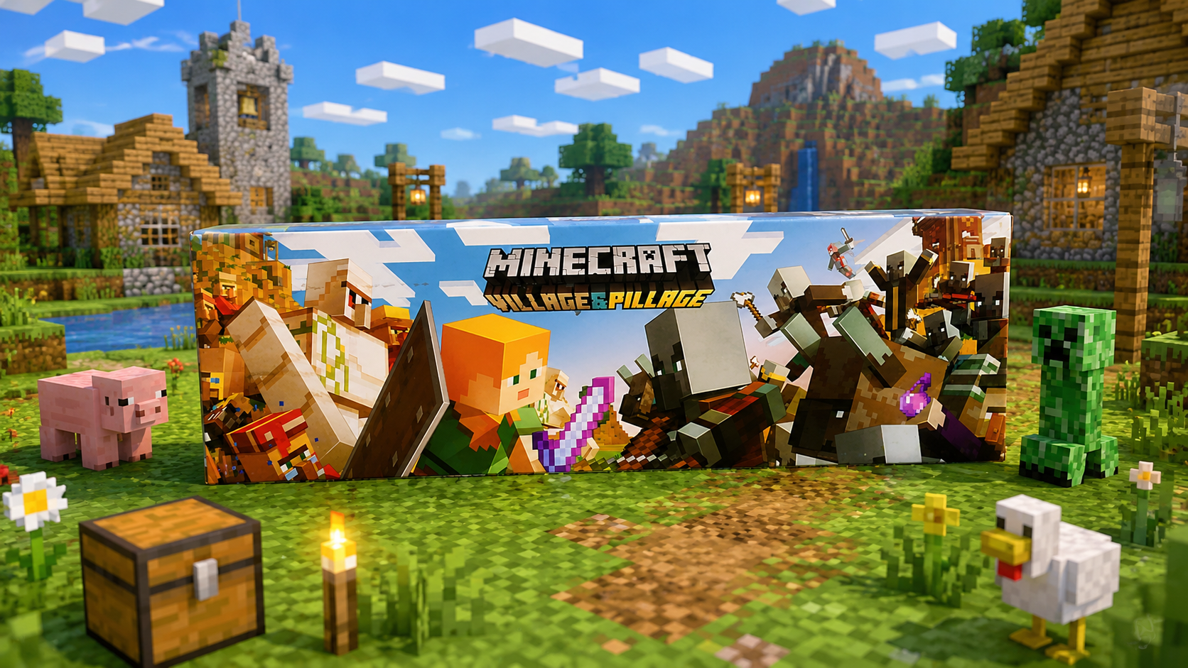 MINECRAFT 8 CHARACTER VILLAGE & PILLAGE