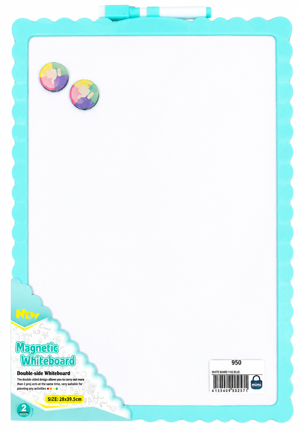 MAGNETIC DOUBLE-SIDED WHITEBOARD