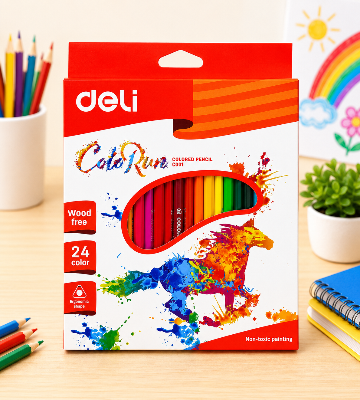DELI 24 COLOR PENCIL EC00120