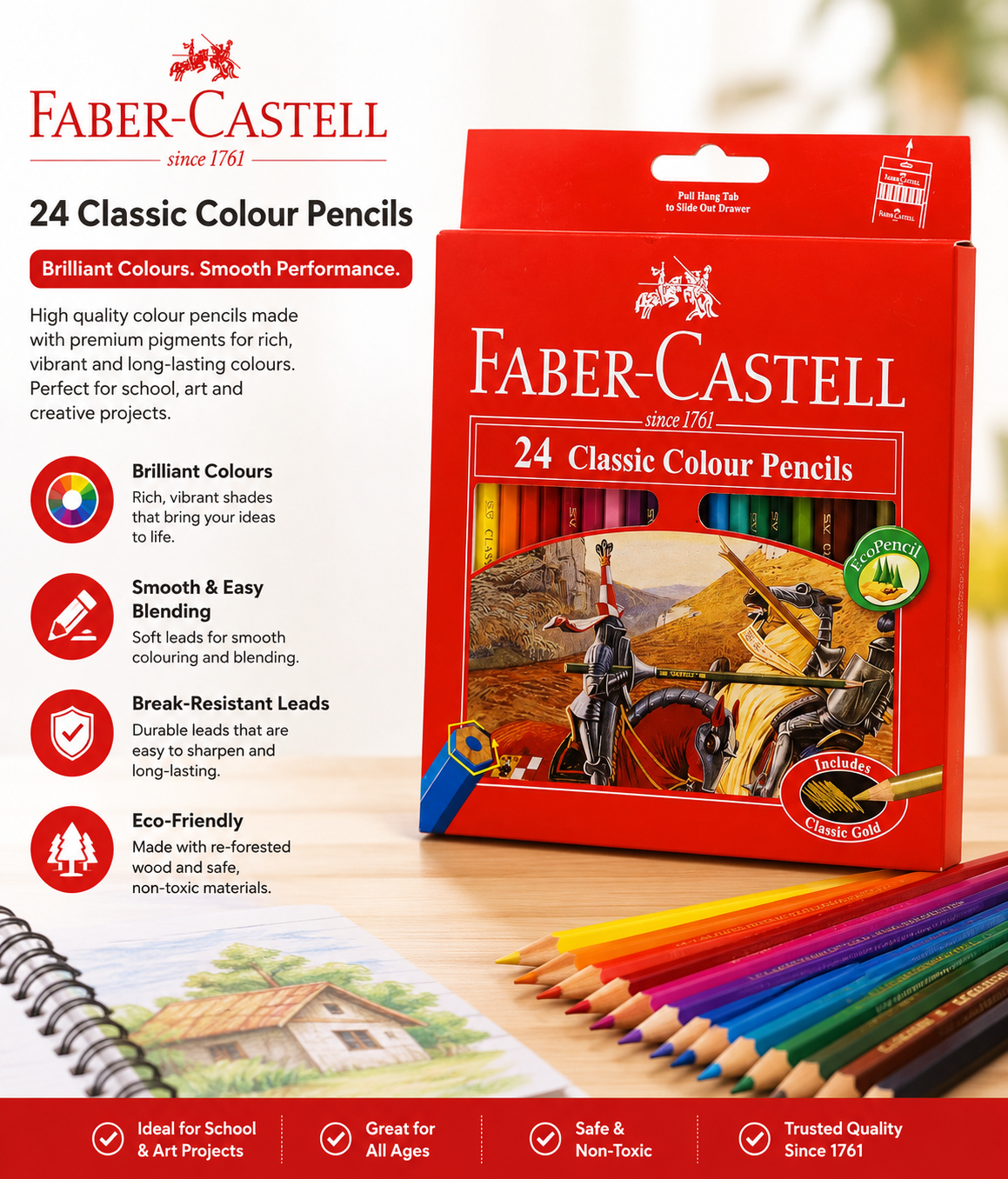 FABER CASTELL 24 COLOUR