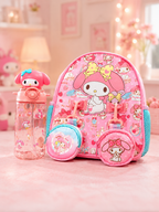 My Melody Backpack & Water Bottle Set