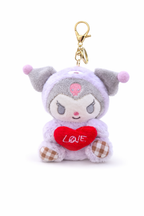 Sanrio Plush Love Heart Keychain