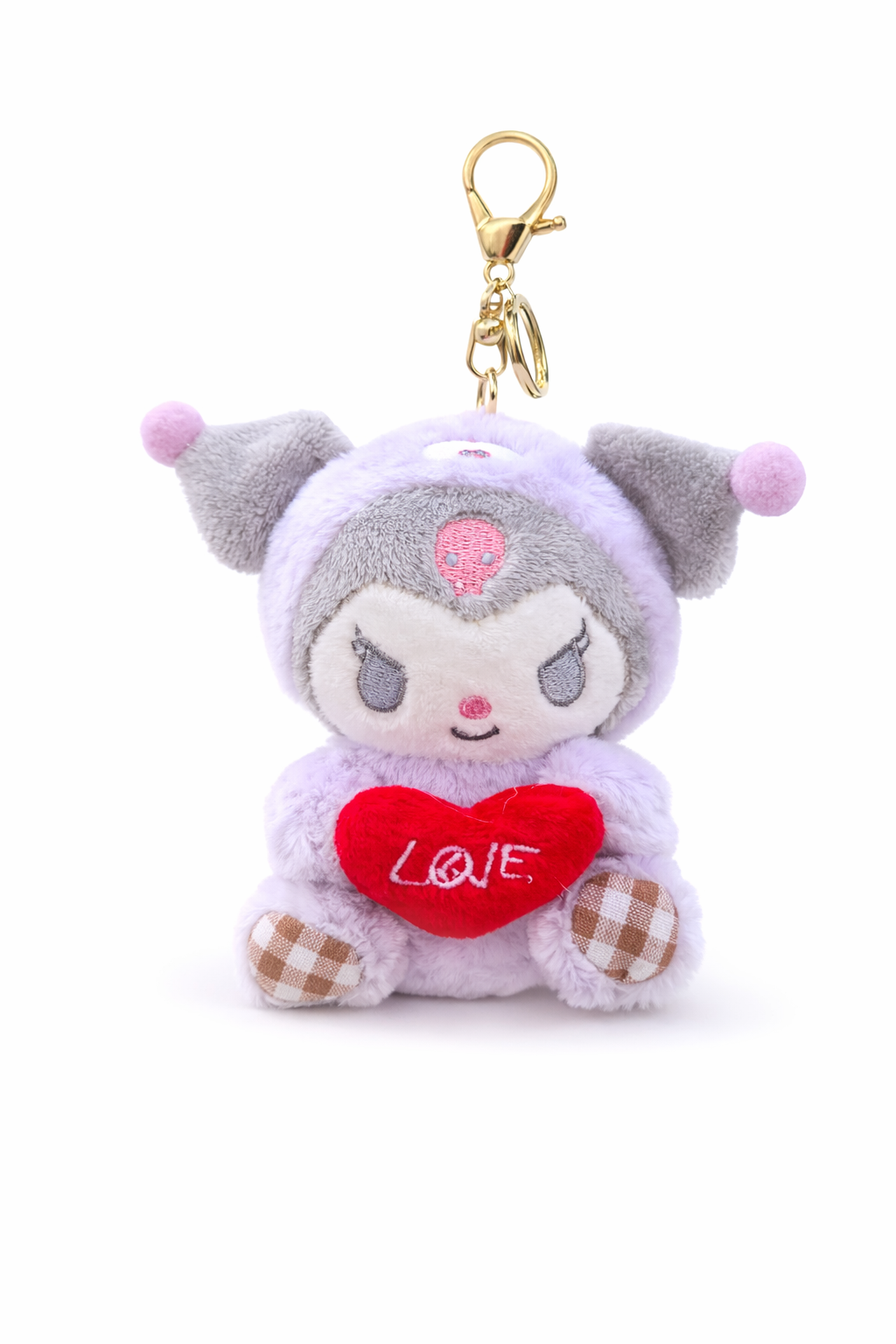 Sanrio Plush Love Heart Keychain