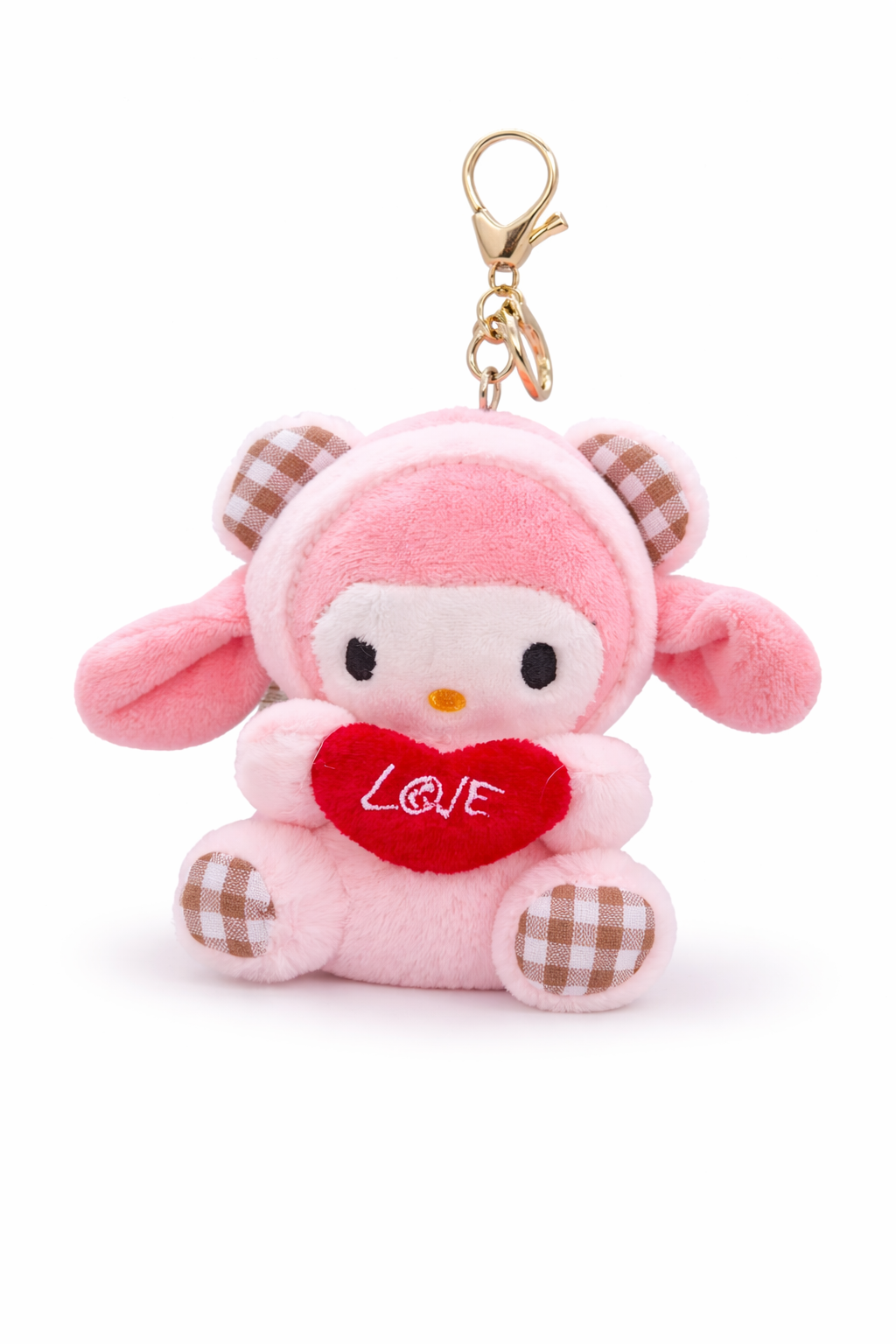 Sanrio Plush Love Heart Keychain