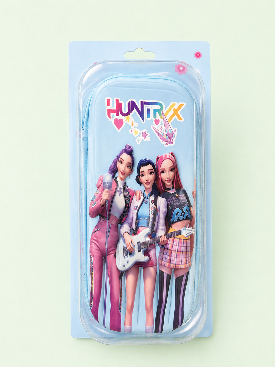 KPOP Huntrix Hard Shell Pencil Case - 4 x 9 Inches