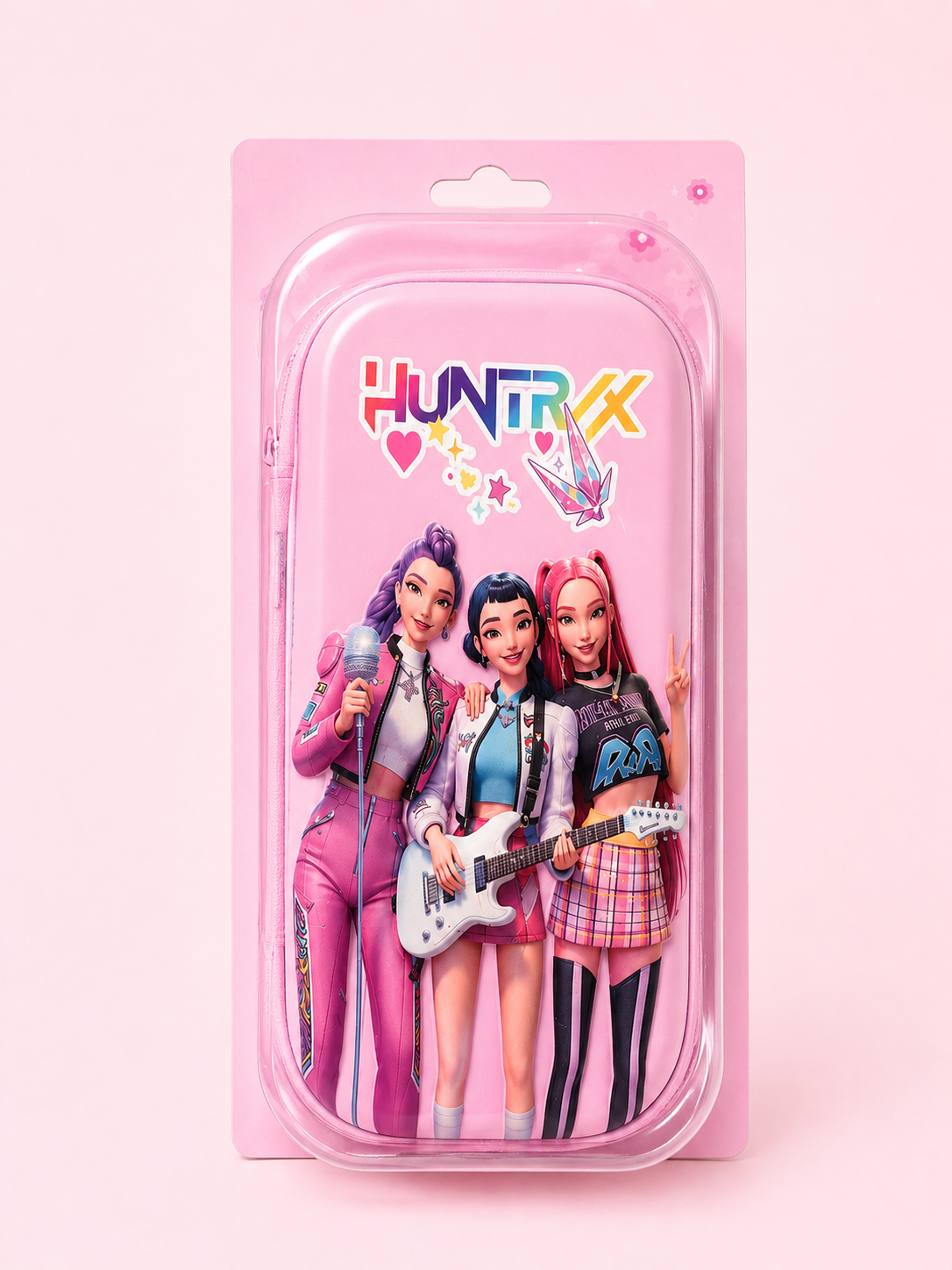 KPOP Huntrix Hard Shell Pencil Case - 4 x 9 Inches
