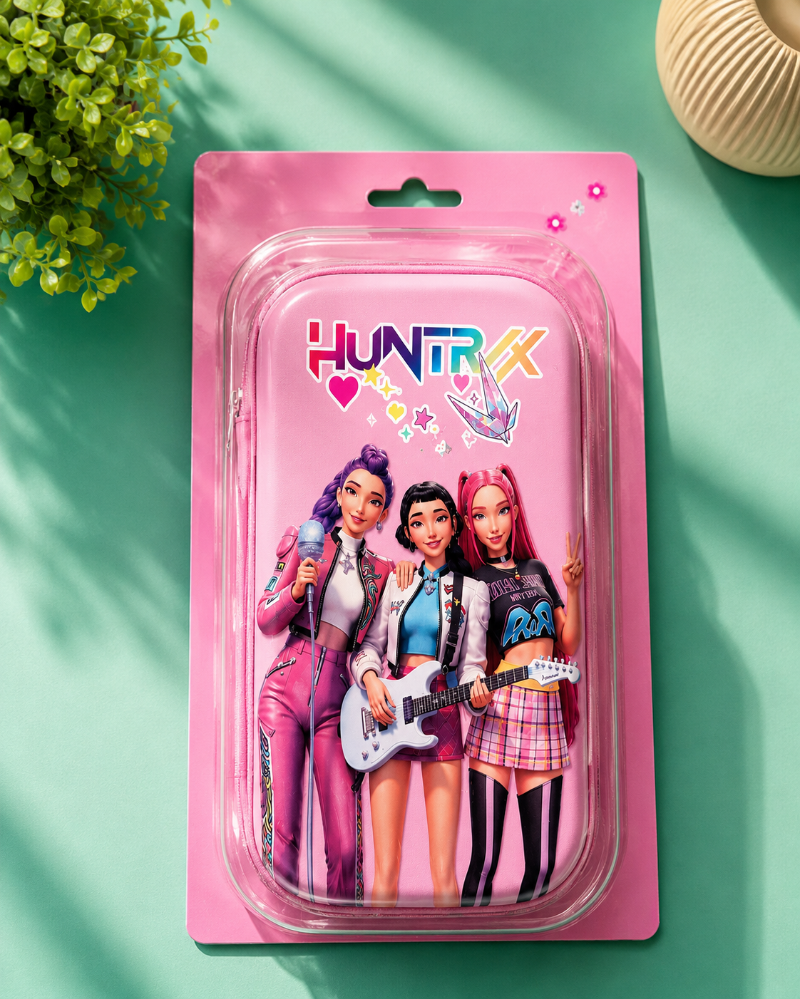 K-POP Huntrix Hard Shell Pencil Case - 6 x 8 inches