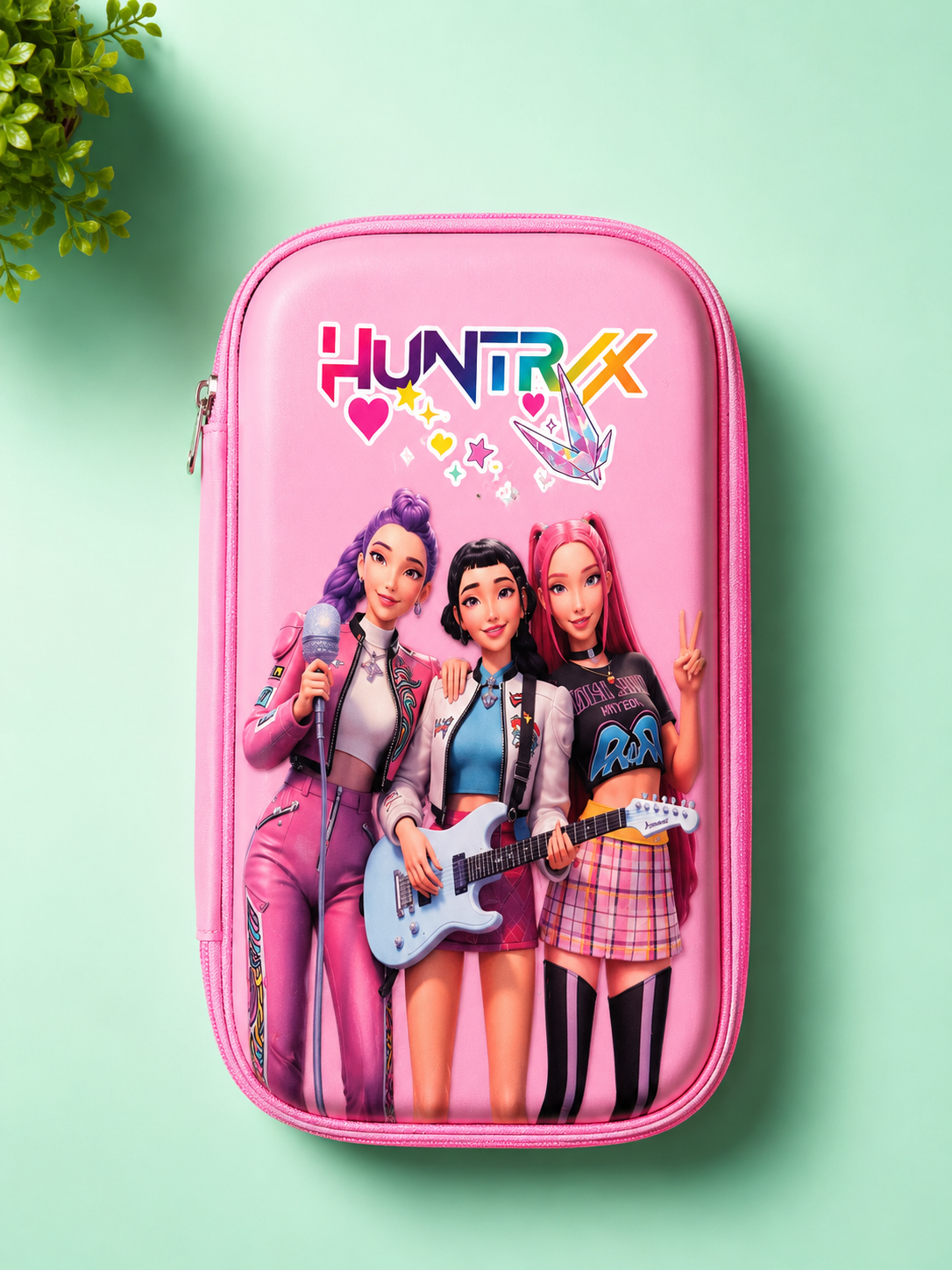 K-POP Huntrix Hard Shell Pencil Case - 6 x 8 inches