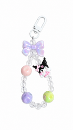 Kuromi Beaded Phone Charm
